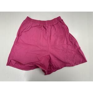Como Sports Womens Shorts Size Small Pink Elastic Waist Pockets Vintage